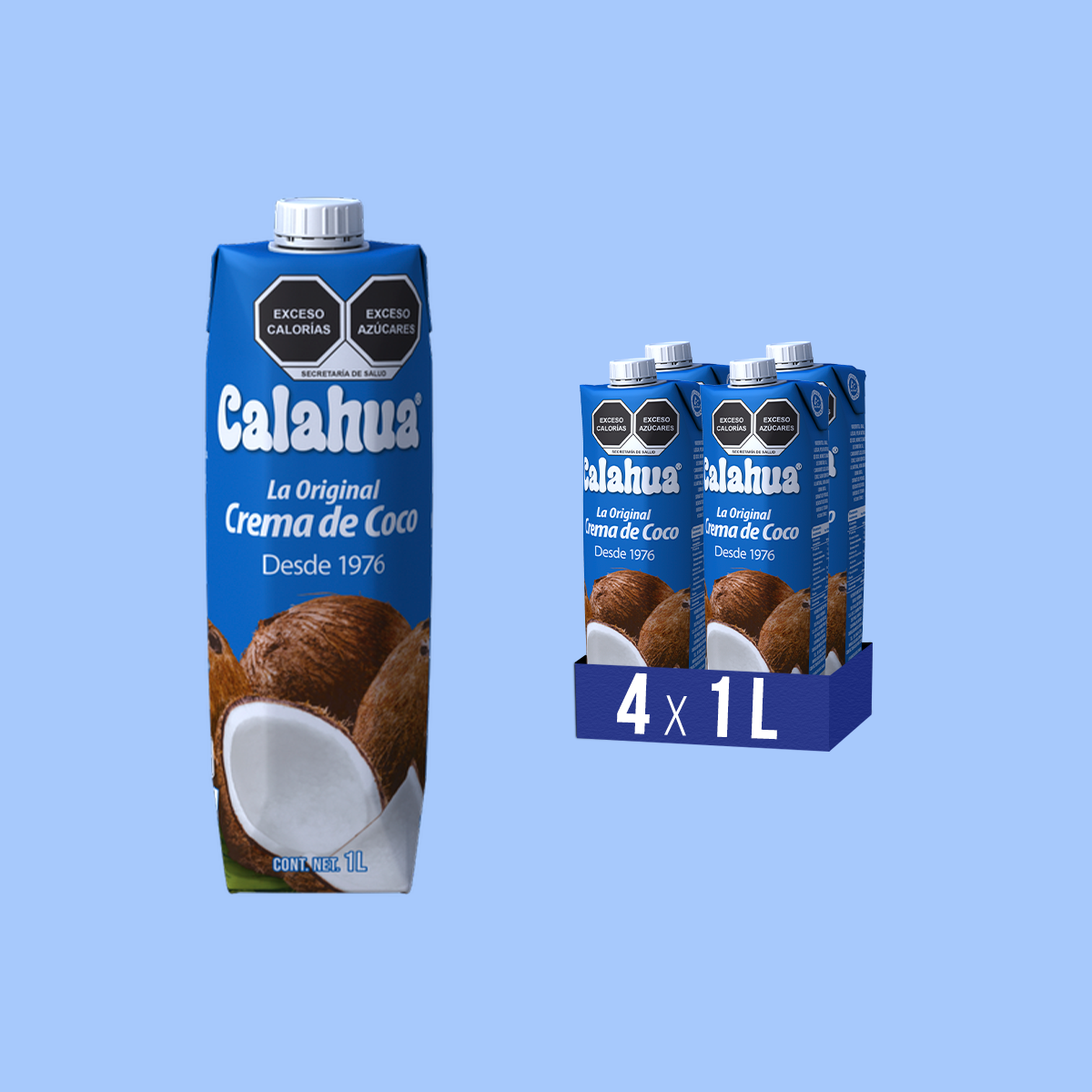 Crema de Coco La Original, Tetra Prisma de 1 L. 4