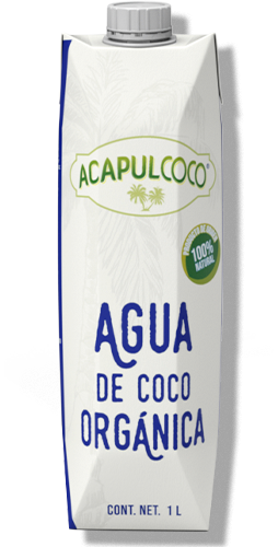 Agua de coco orgánica 1l